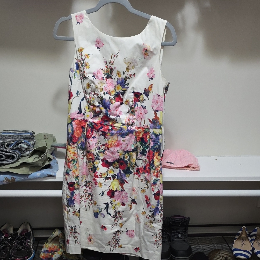 Talbots Multicolor Floral Midi Dress